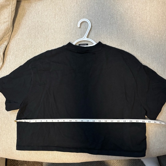 Nike Black Cropped T-Shirt XL | Boxy Fit | Like New - Picture 6 of 6